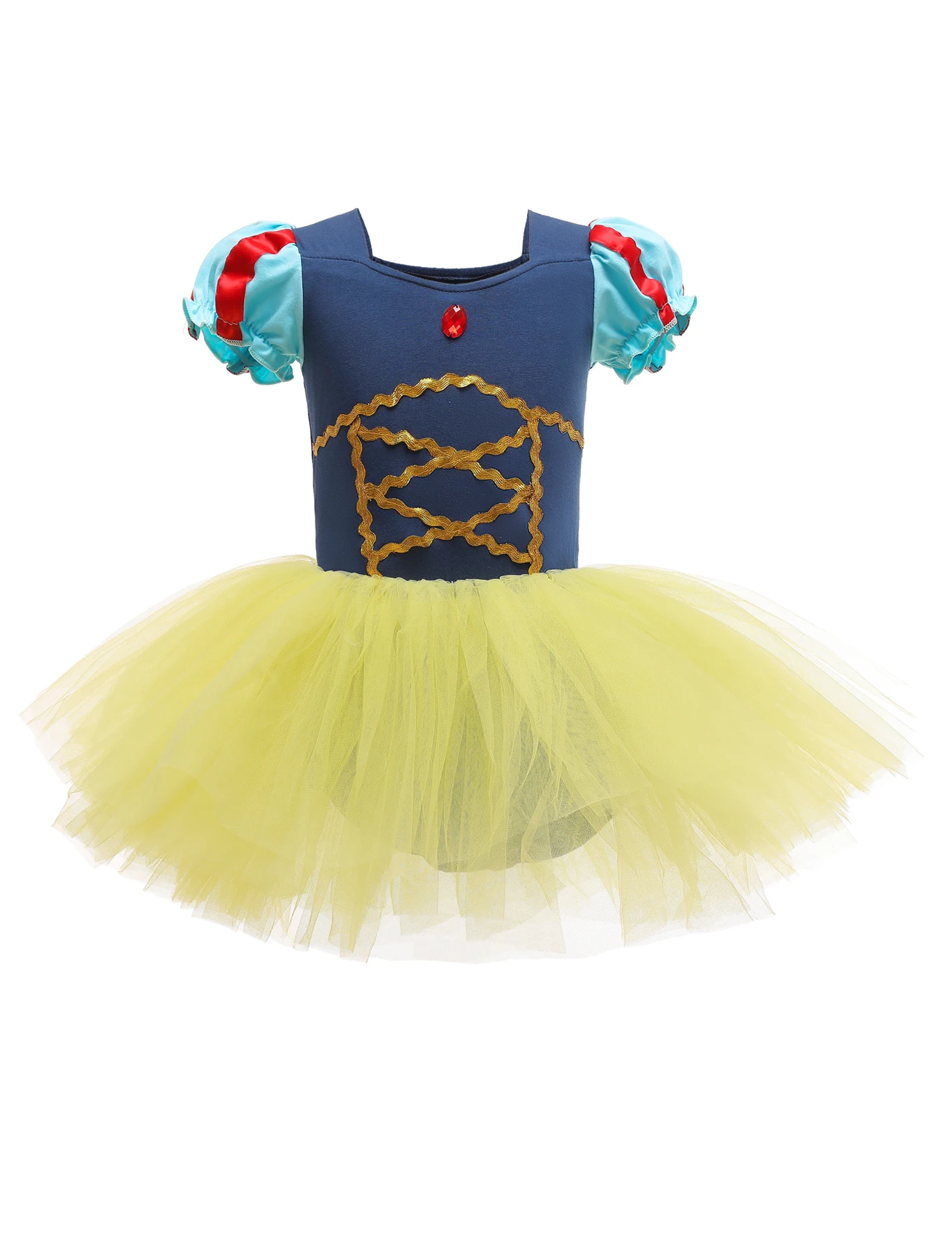 Dream Girls Short Sleeve Princess Tutu - Sparkly Mesh for Parties and Shows - A Delightful Gift for Little Royals