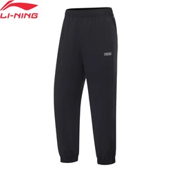 Li-Ning Women Running Series Pants AT DRY Breathable 86%Nylon 16%Spandex LiNing Regular Fit Comfortable Sports Trousers AYKT422