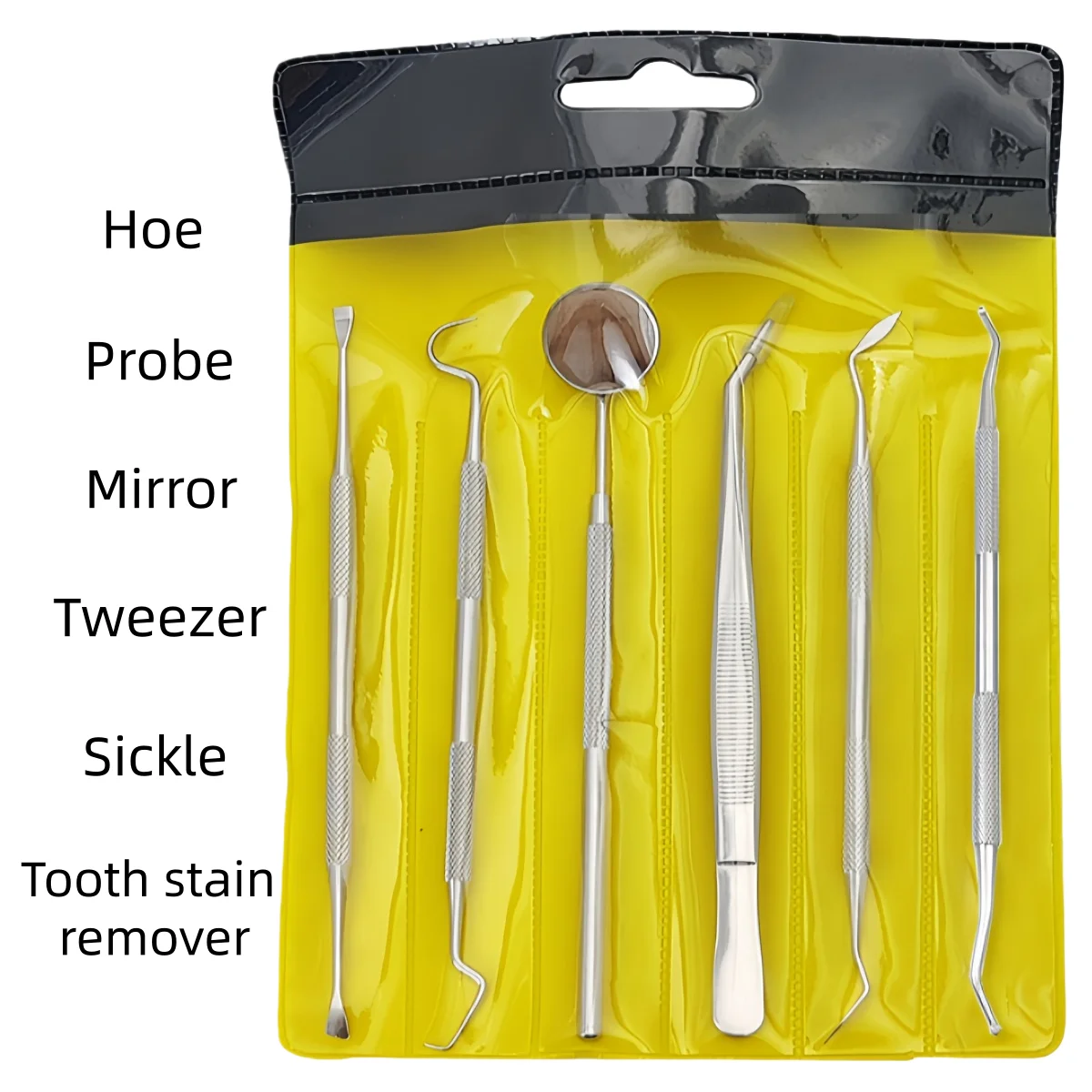 Dental Tools Mouth Mirror Kit Dentists Pick Oral Care Kit Plaque Tartar Remover Scaler Probe Dentist Tools Dentistry Instrument