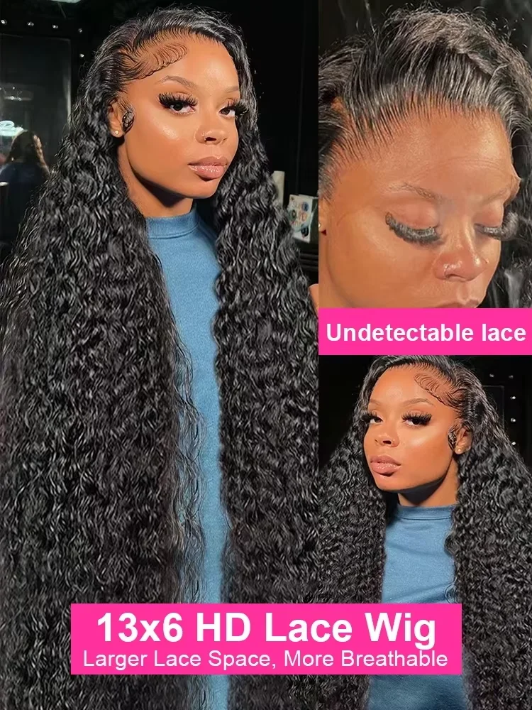 30 40 Polegada onda profunda solta peruca sem cola pronto para usar 13x4 13x6 laço frontal peruca de cabelo humano brasileiro perucas encaracoladas para mulher