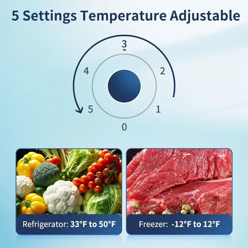 Холодильник BANGSON 7,7 куб. футов с морозильной камерой, холодильник квартирного размера с морозильной камерой, 2 двери, 5 настроек, регулируемая температура