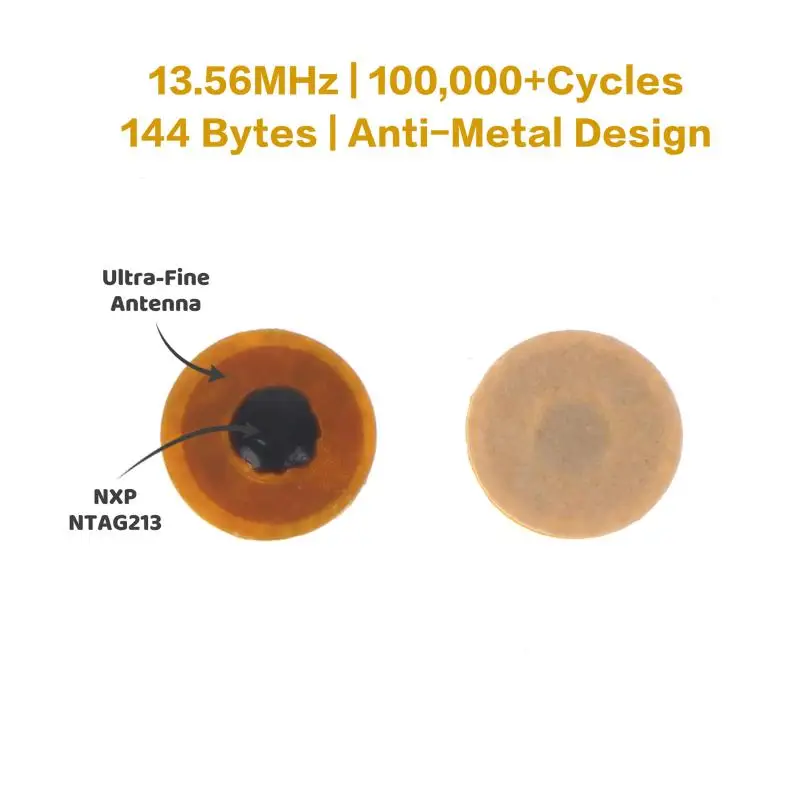 NXP NTAG213 NFC Tags Programmable 6MM RFID Flexible FPC Stickers for Contactless Asset Management Solutions