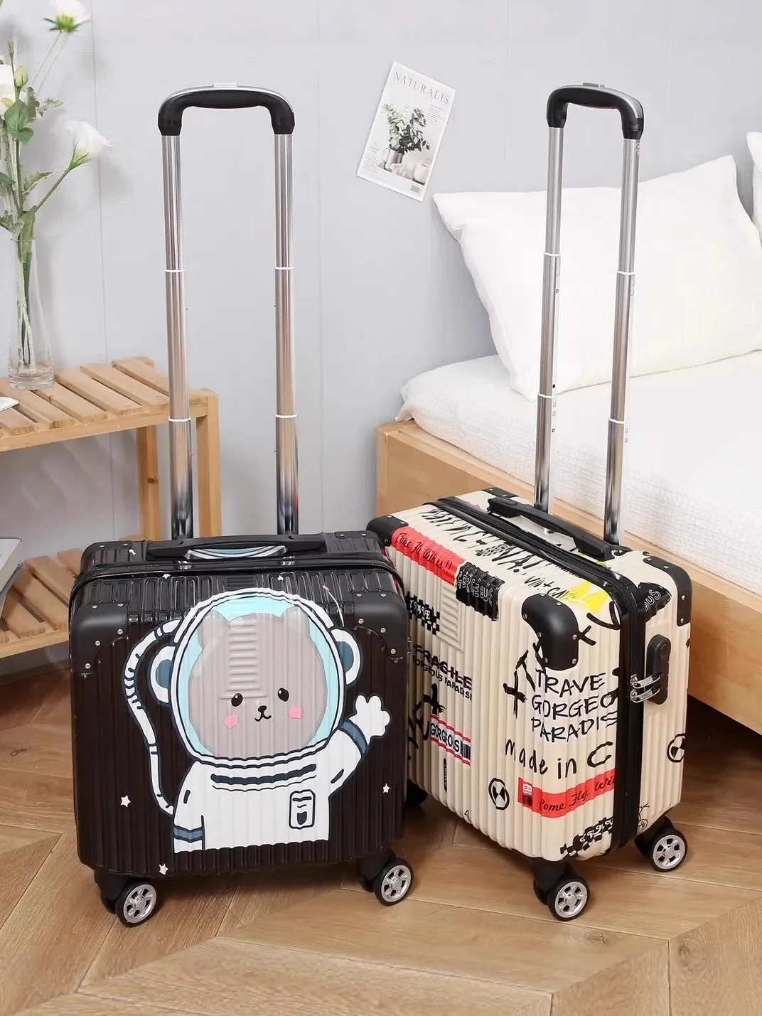 lightweight-18-inch-travel-suitcase-with-combination-lock-fashionable-hardshell-spinner-wheel-for-women-and-students