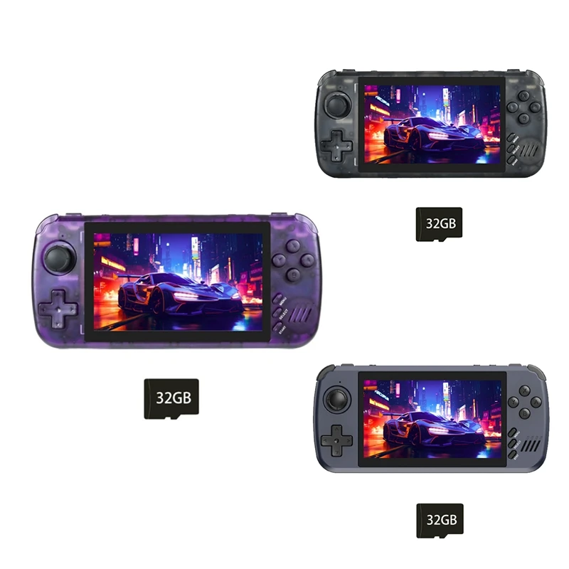 

X39pro Retro Video Game Console 32GB 4.5 Inch Screen Support 2-Player Games Handheld Gamepad Children Gifts Durable A