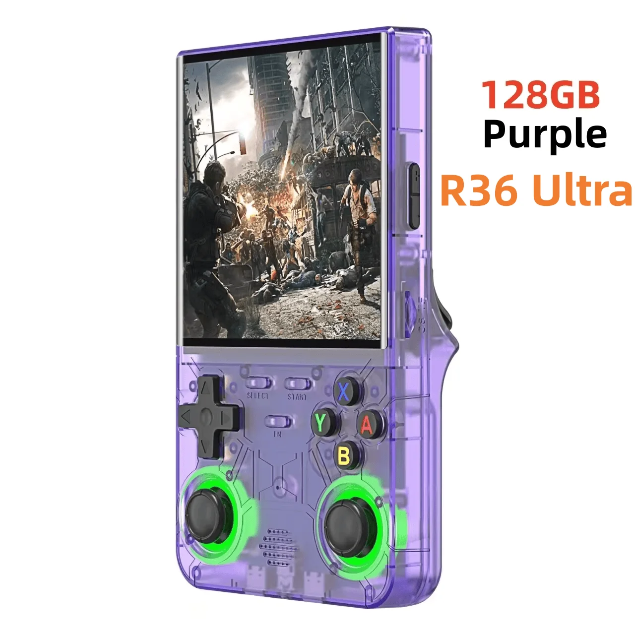 R36S R36 Ultra Handheld Retro Videogame Console IPS Scherm 128GB Spellen Draagbare Zakspeler Linux Systeem R36Ultra R36 PRO - afbeelding 1