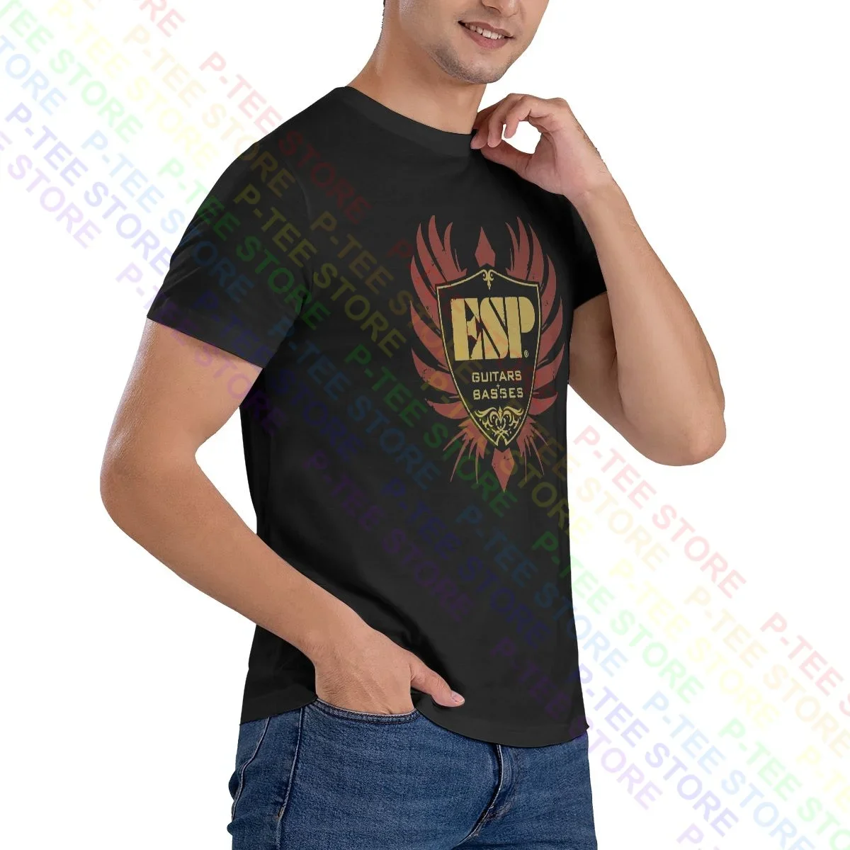 Esp Guitars Basses Shirt T-shirt Gift Print Classic High Quality Tee