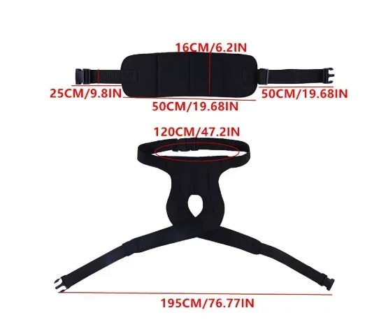 Adjustable Wheelchairs Seat Belt Wheelchair Thigh Belts Safety Harness for Elderly Patients Anti-fall Leg Fixing Belts Medical