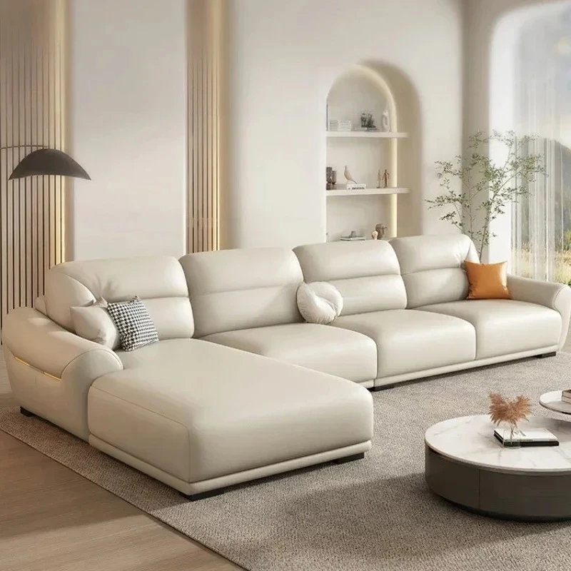

White Nordic Sofa Living Room Back Rest Vintage Leather Hotel Floor Modern Sofa Lounge Office Sofa Canto Bedroom Furniture