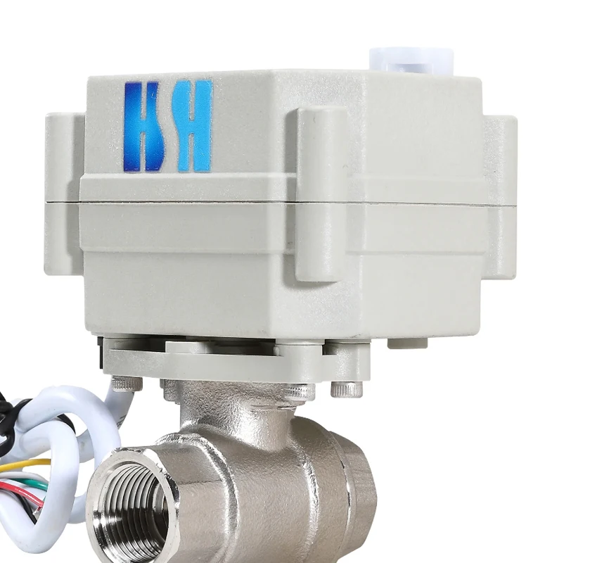 3/8” Stainless Stee Ball Valve AC110-230V CR202 2 Wires Switching Control Ball Valve Auto Return When Power Off