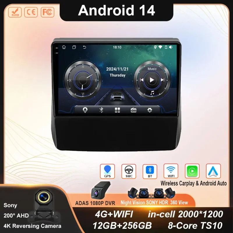 

Android 14 For Subaru Forester 5 Impreza 5 2018 - 2023 Android Car Radio Multimedia Video Player GPS Stereo CarPlay 4G Head Unit