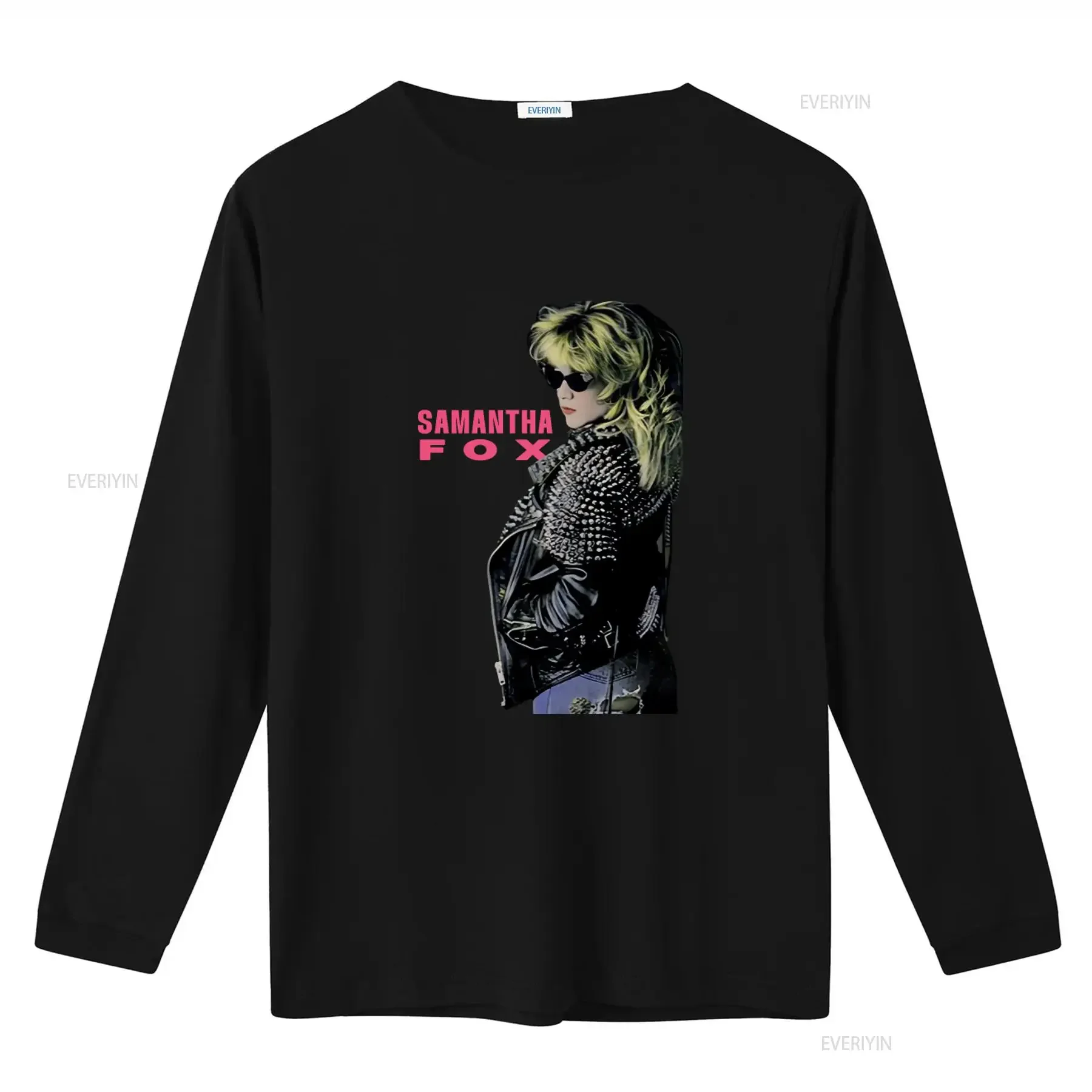 Vintage Samantha Fox Singer Heavy Cotton Full Size T Shirt Mm1348 vintage Washed Versatile Unisex Breathable homme Casual