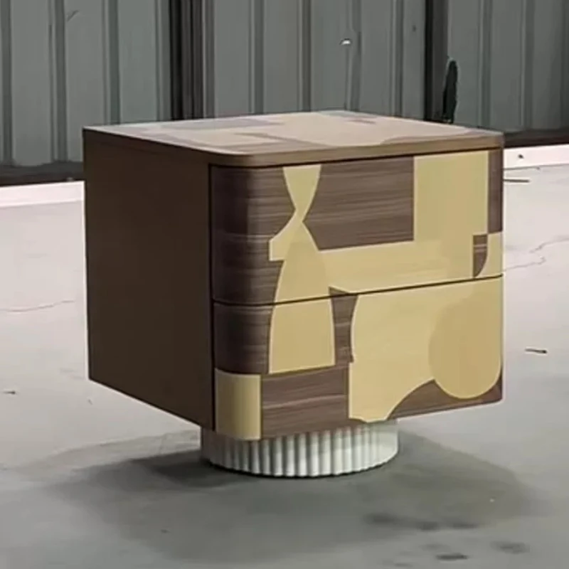 Yellow Dressers Bedside Table Classic European Unique Italian Nightstands Storage Modern Luxury Mesitas Noche Bedroom Furniture