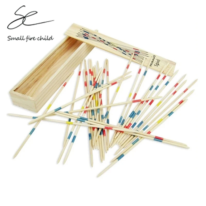 

New Wooden Toys Pick Up Sticks Puzzle Game Multiplayer Board Stick Interactive Development Toy for gift