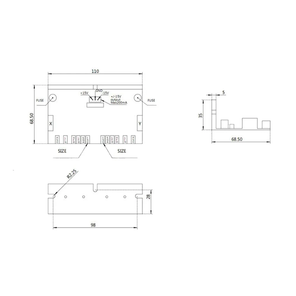 DYUE ALYDT-30 30Kpps Galvo Máy Quét ILDA Tốc Độ Cao Galvo Máy Quét Vòng Kín Điện Kế Cho Disco Pha Đèn Laser thể Hiện