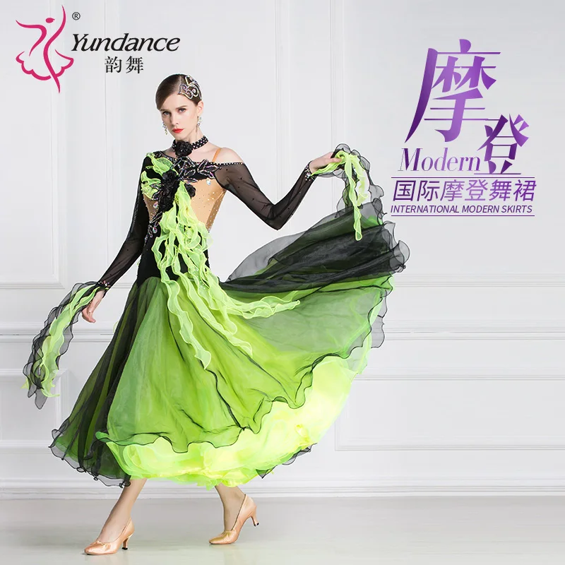 

B-1847 Бальный вальс Танго Американское гладкое танцевальное платье Женское платье для вальса Танго Американское гладкое танцевальное платье для соревнований