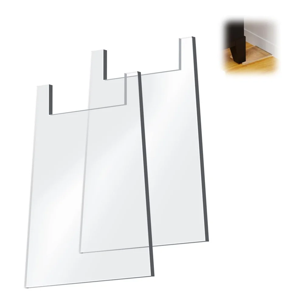 Sofa Wall Partition Panel Clear Acrylic Wall Spacer For Furniture Protection Reusable Invisible Couch Leg Household Spare Parts