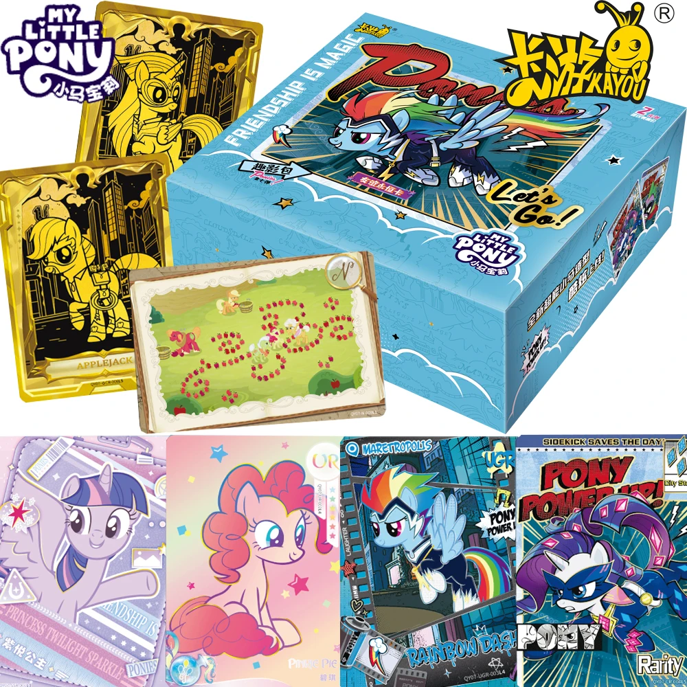 

Original Kayou My Little Pony Rare Collection Cards SSR UR SR Fun High Quality Animated Popular Shining Character Cards Kid Gift