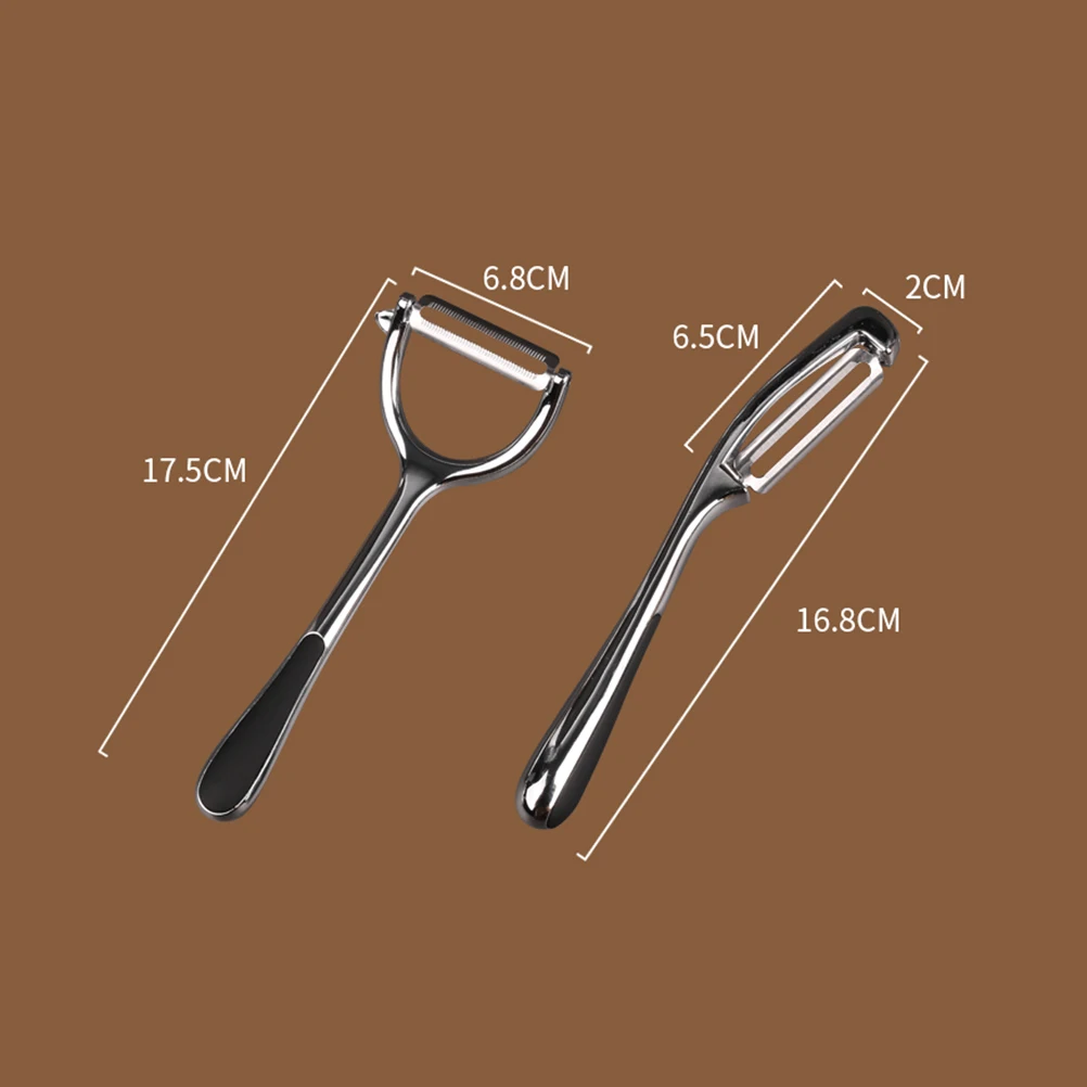 

2Pcs Vegetable Peeler Potato H Crank Tool Multi functional Kitchen Gadget Practical Kitchen Gadget Storage