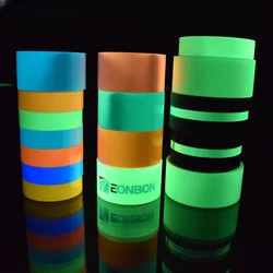 Nastro luminoso nastro luminoso verde avvertimento luce di terra Storage Stair adesivo antiscivolo nastro fluorescente riflettente