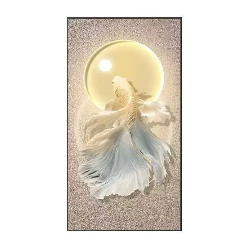 الحديثة محظوظ كوي معلقة اللوحة مدخل الديكور الراقية الممر غرفة المعيشة غرفة الطعام حائط الخلفية الفن جدارية مصباح