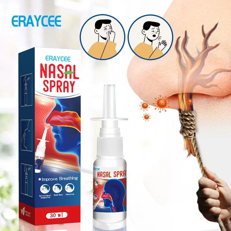 ERAYCEE semprotan hidung Herbal, perawatan hidung cumi gatal hidung kecoklatan