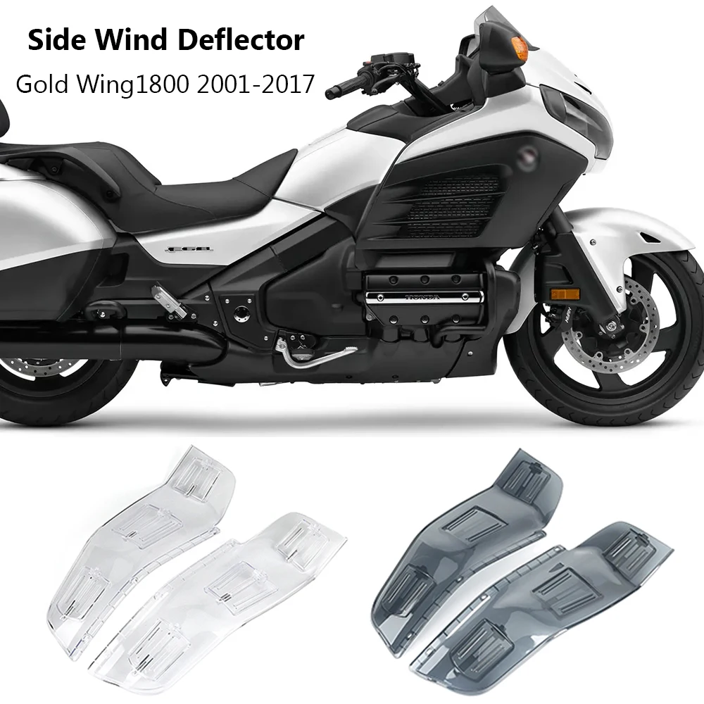 New Motorcycle Windshield Wind Side Deflector Handshield Front Wind Deflector For Honda Goldwing GL1800 Gold Wing GL 1800 F6B