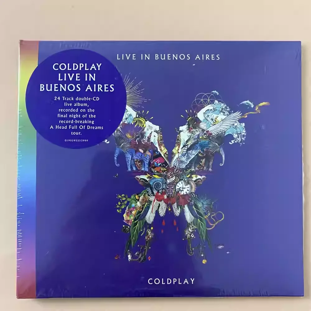 

CD Classic Alternative Rock & Pop Live Album Coldplay Music CD Live in Buenos Aires 2CD Music Recor Cosplay Soundtracks Box Gift