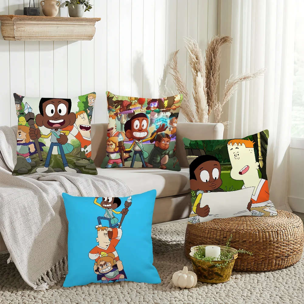 Anime Craig of the Creek Pillow Case Home Decoration Cushion Cover Suitable For Office Sofa Bedroom Car
