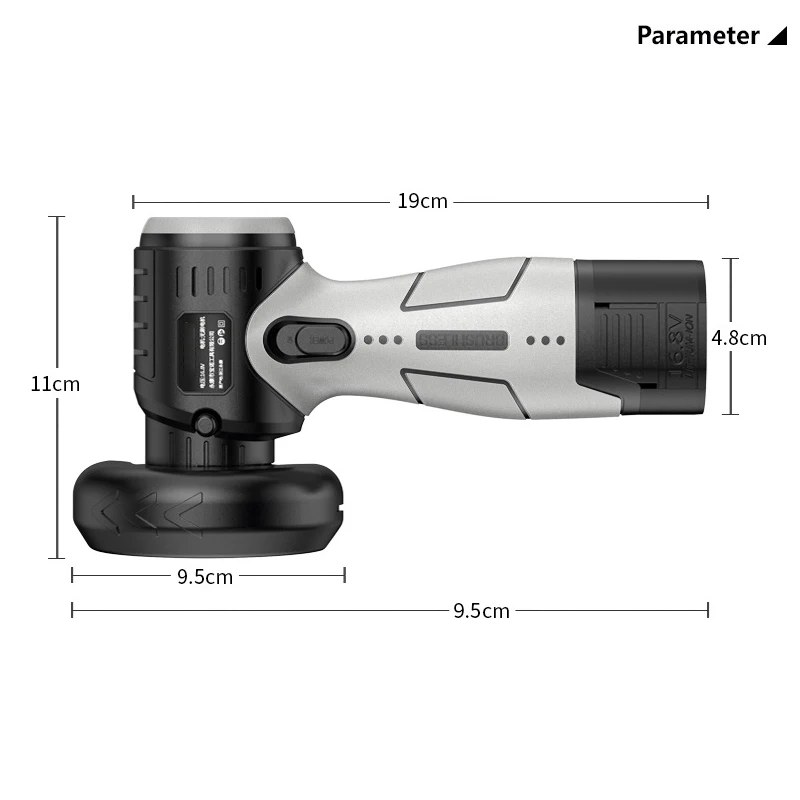 Angle grinder brushless mini lithium battery portable small cutting machine for polishing 16.8V electric tool