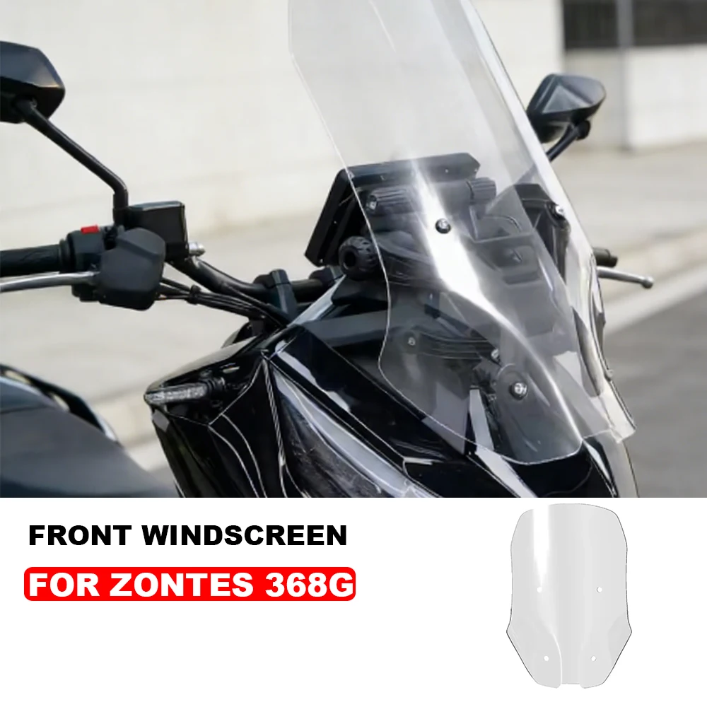 G368 368G Motorcycle Windscreen Accessories For ZONTES 368G 368 G Windshield For Zontes 368 G Front Glass Rainproof Board