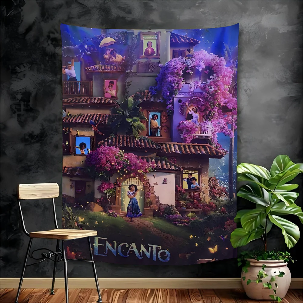 

Animation Encanto DIY Wall Tapestry Hanging Tarot Hippie Wall Rugs Dorm INS Home Decor