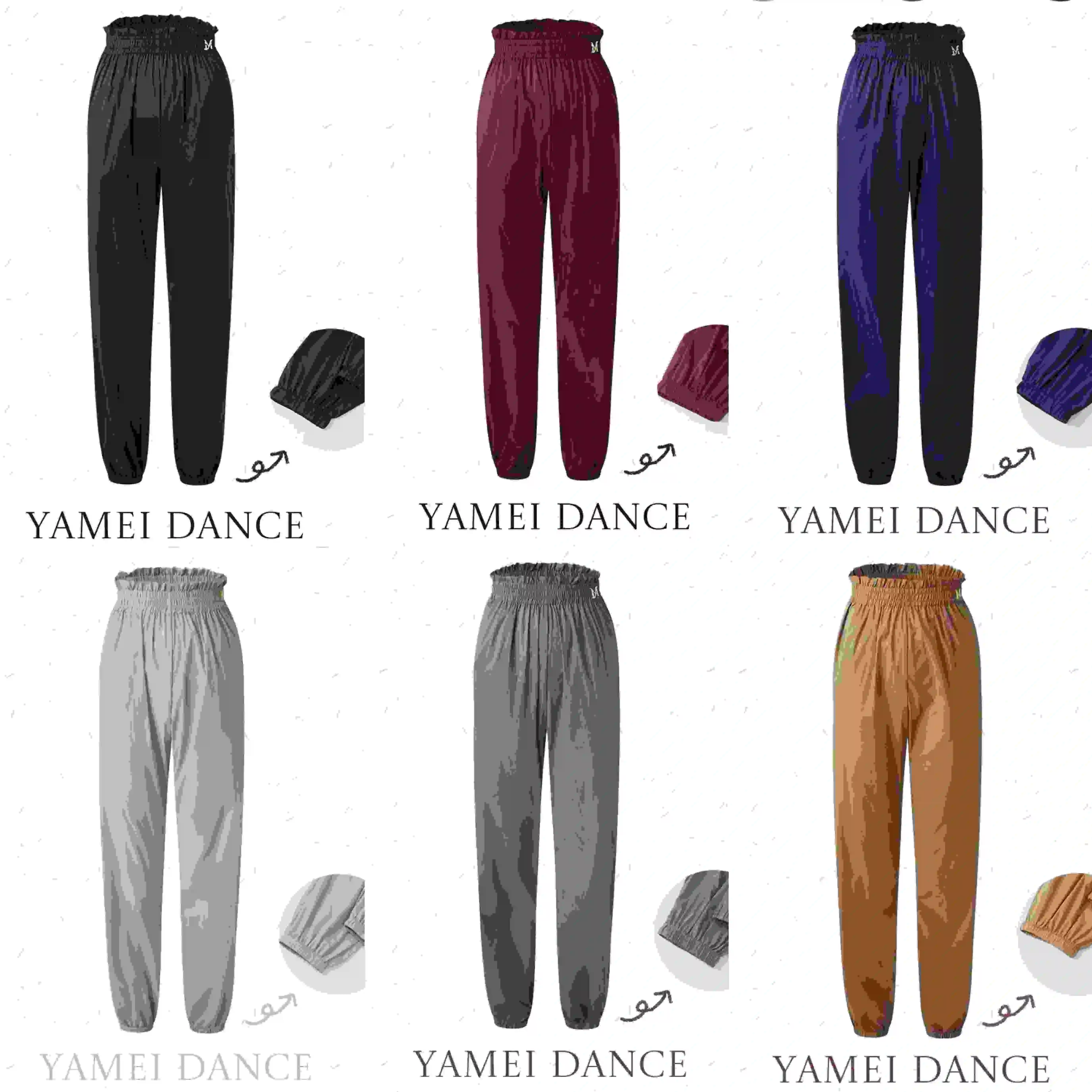 6 Colors Latin Dance Pants Women Professional Rumba Chacha Samba Dance Training Wear Sport Ballet Elastic Waist Trousers NV27664