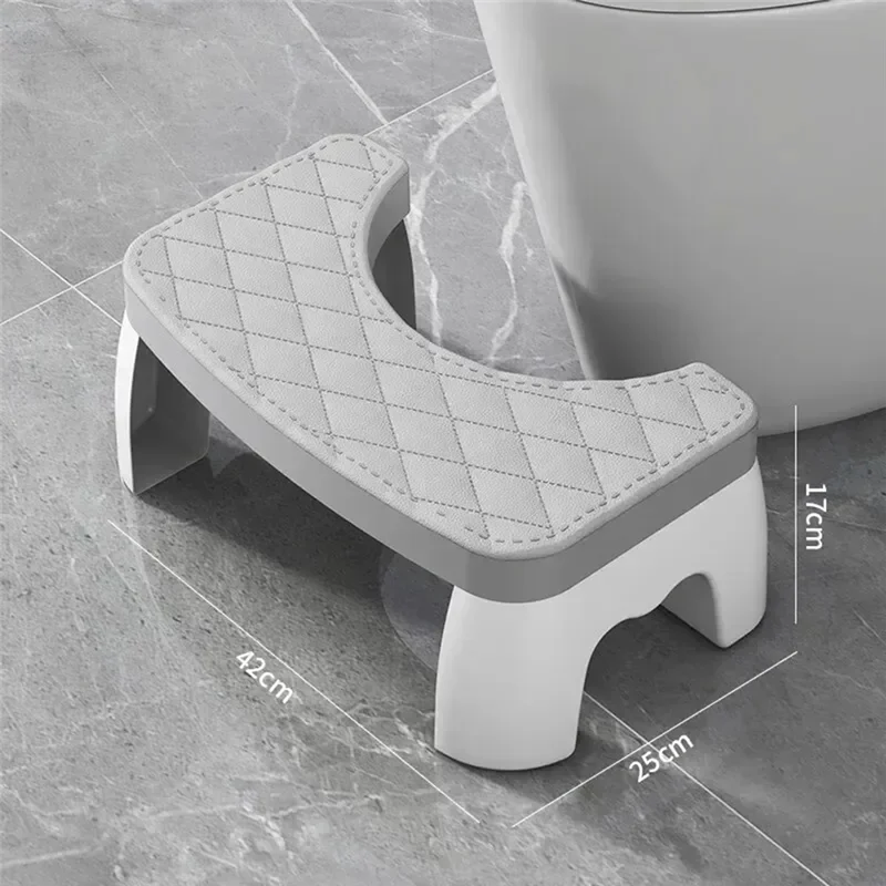 ABBN-Home Accessori per il bagno per adulti Sgabello per WC Sgabello per WC antiscivolo rimovibile Sgabello per WC portatile Sgabello per squat