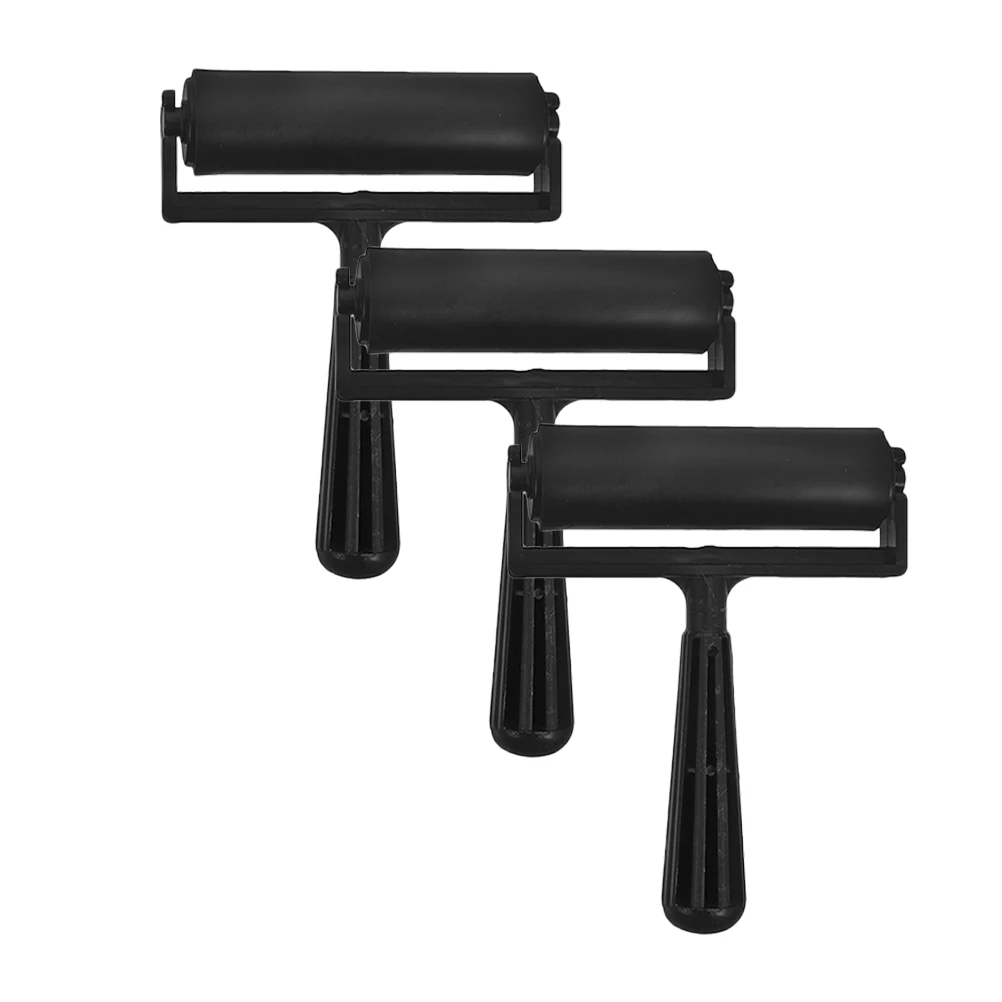 

3pcs Diamond Drawing Rollers Manual Art Supplies Printmaking Rollers Scrapbooking Oil Painting Stamping Tools Ink Roller