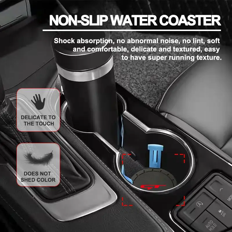 Car Coaster Water Cup Non-Slip Silica Gel Pad Holder Mat For KIA Gt Ceed Sw Ev6 Niro Picanto Proceed Soul Sorento Accessories