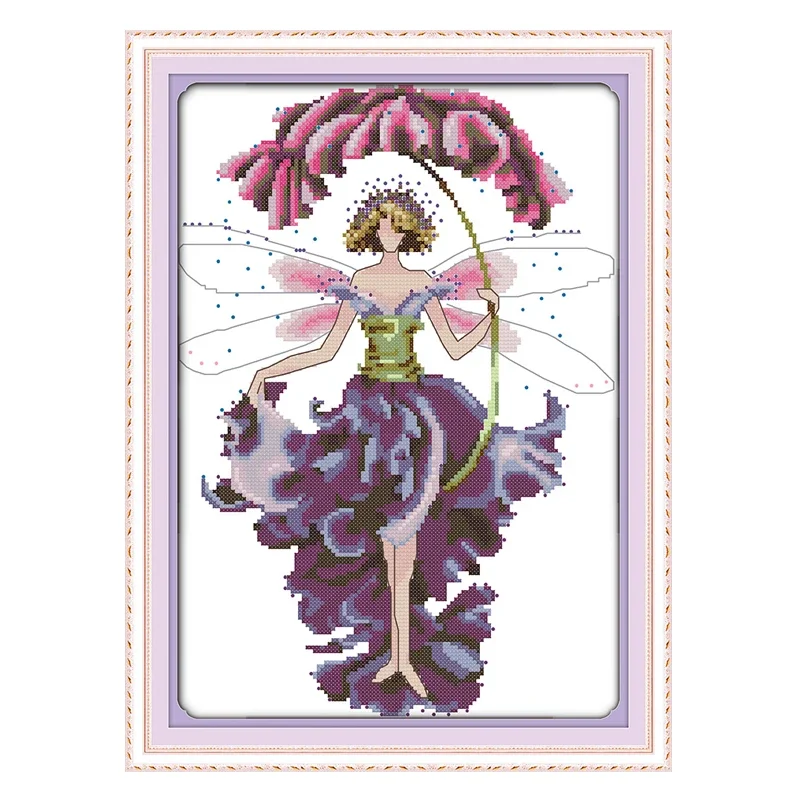 Joy Sunday Cross Stitch Kits Aida Fabric Counted Printed Canvas DMC Cotton Thread Embroidery Kits DIY Patterns view 3