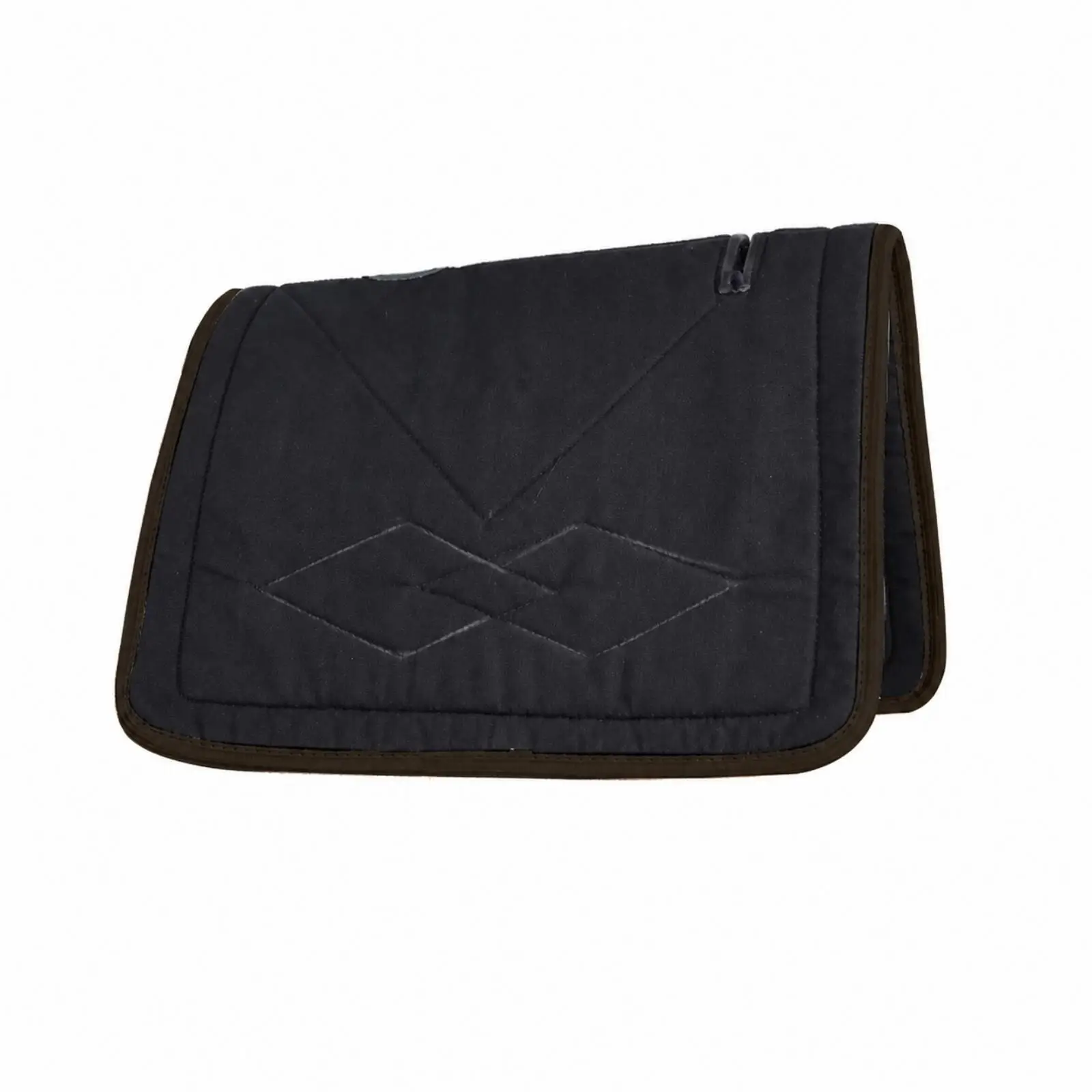 Quilted Equestrian Saddle Pad for Horses with Contoured Fit and Girth Openings for Comfortable English Riding and Schooling