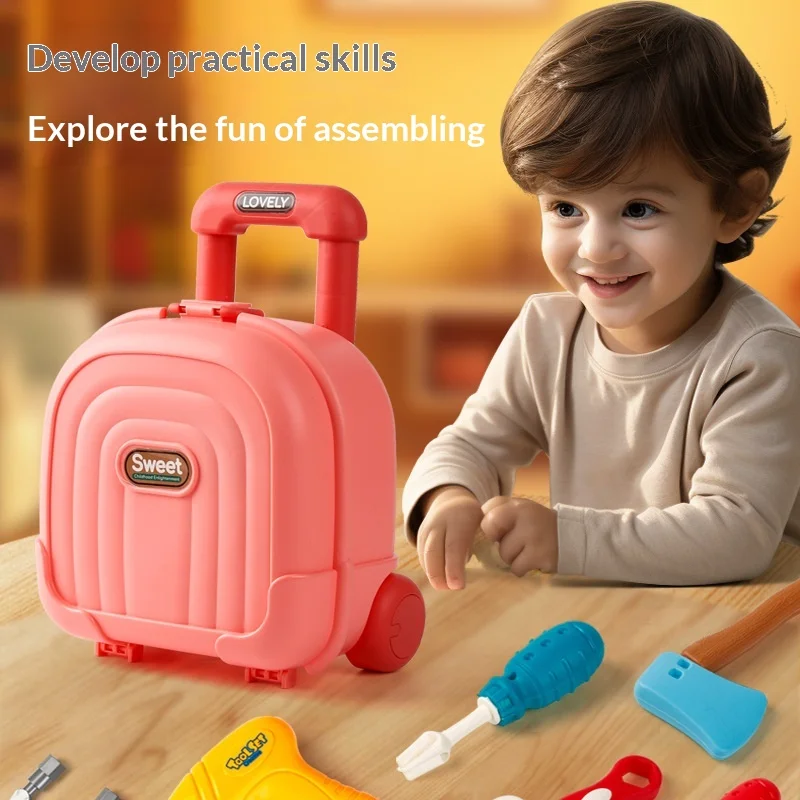 Zestaw narzędzi do naprawy, układanka treningowa, rozwijający zdolności manualne, narzędzie do wyciągania, skrzynka narzędziowa do napraw