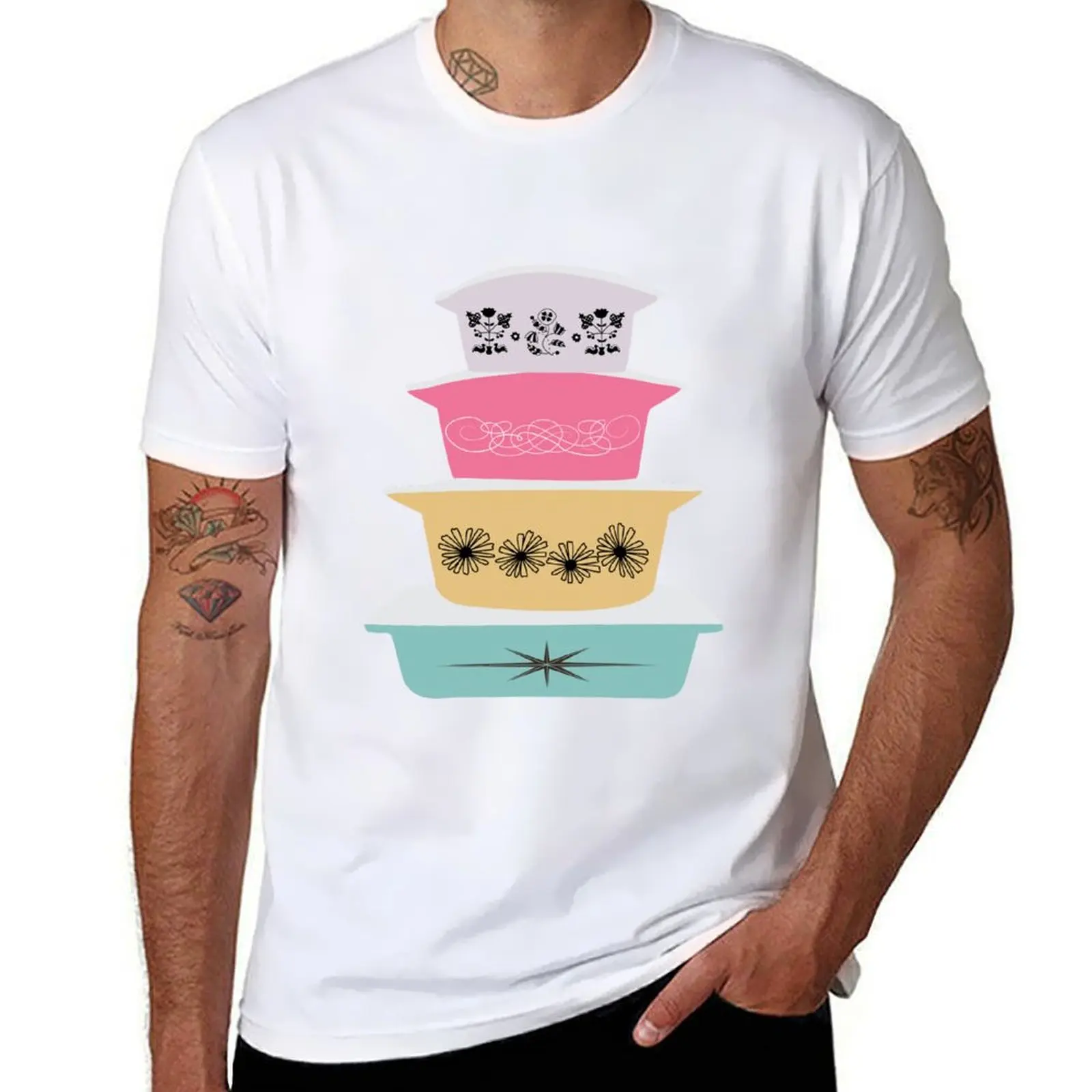 Pyrex Pretties 2 T-Shirt t shirt personalised g man t shirts for men cotton tshirt 100% T-shirt