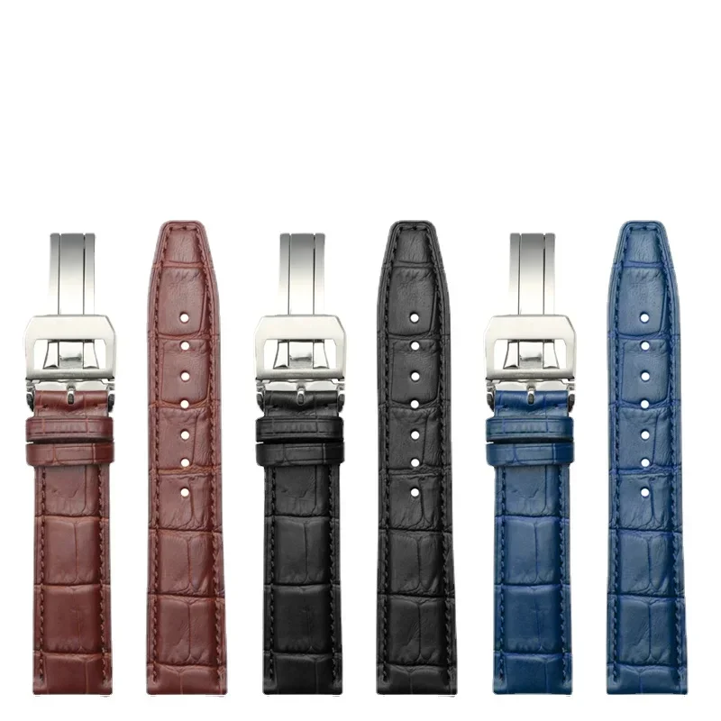 Genuine Leather Watch Band for IWC Portugal Portofino Pilot Mark 18 Little Prince Soft Comfortable Men Watch Strap20mm Wristband