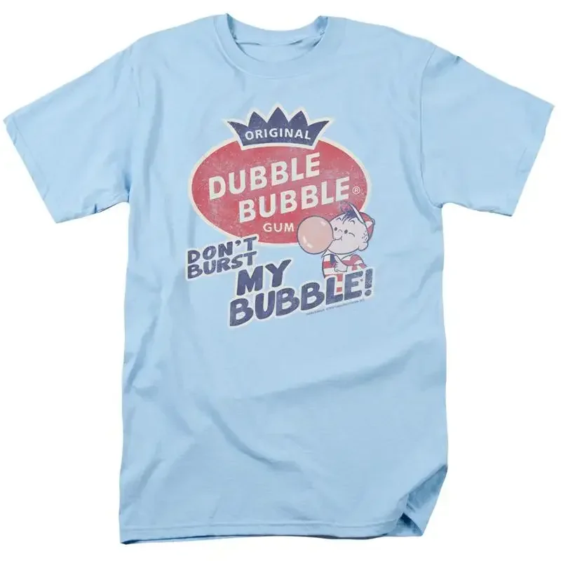 Dubble Bubble Burst T Shirt Mens Licensed Gum Light Blue