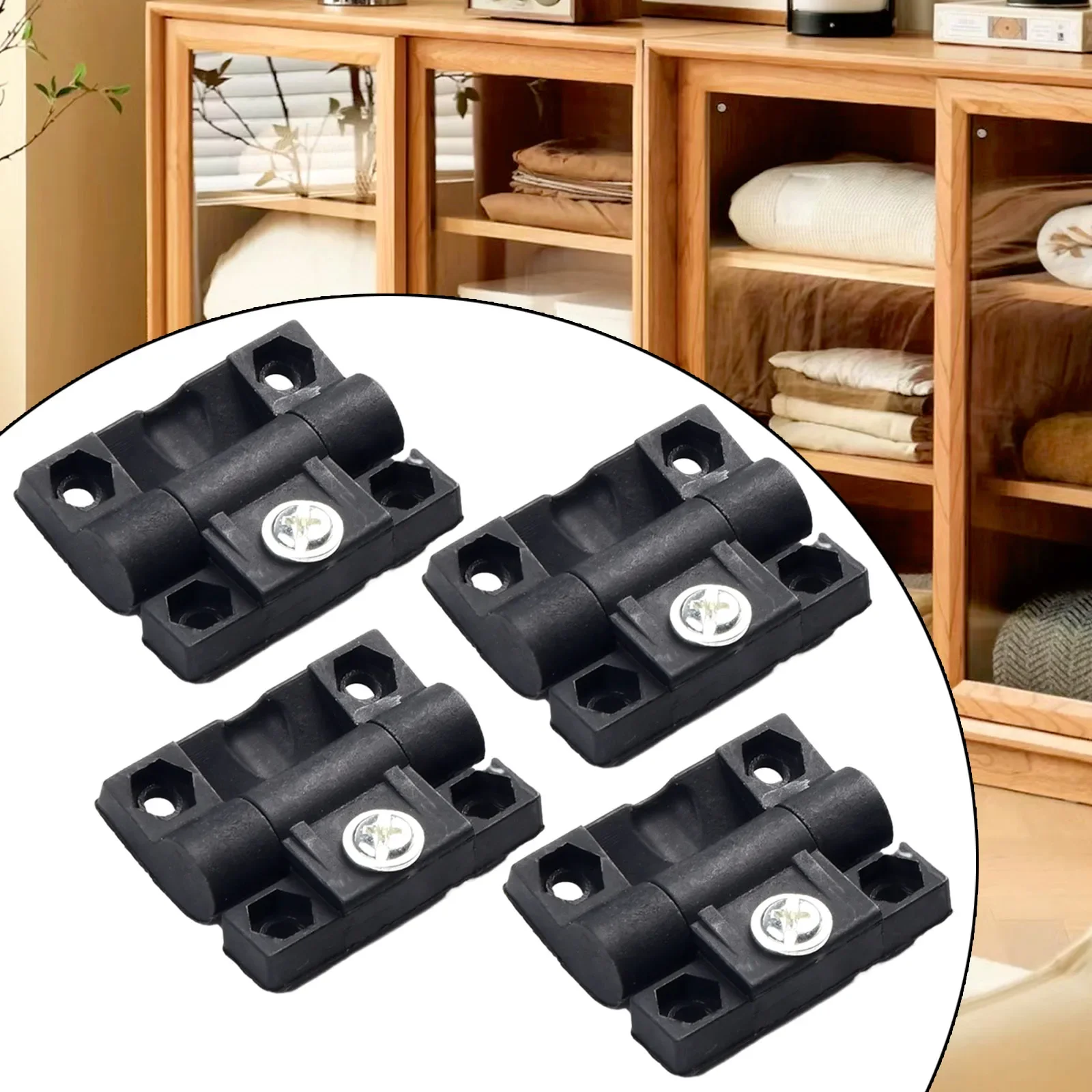 Torque ajustável dobradiça para casa, dobradiça buffe, plástico flexível, controle de posição, 4 PCs, 4,5*3,5 centímetros