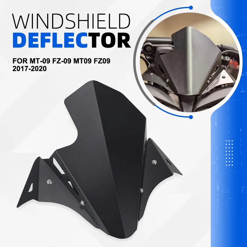 

Windscreen For YAMAHA MT-09 FZ-09 MT09 FZ09 2017 2018 2019 2020 Motorcycle Accessories Windshield Windproof Screen Deflector