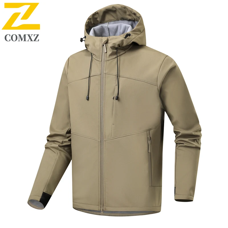 Ski Sports Jacket unisex Outdoor Bike Soft Shell Wear-resistant Waterproof Windproof Windbreaker Mens Hiking Camping Hooded Coat