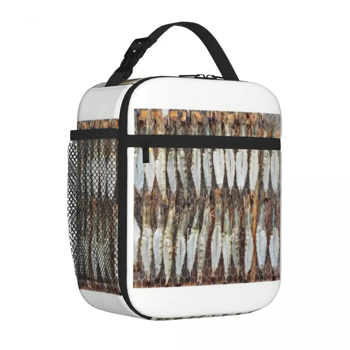 Hot Sale Prawns For Sale Abstract Food Storage Bag Office Picnic Break Adjustable Strap Lunch Bag