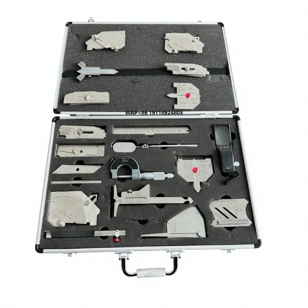 

test Instruments Factory Direct Welding Inspection Fillet Welding Gauge Inspection Tool Kit 16pcs Set Industrial Metal Detectors