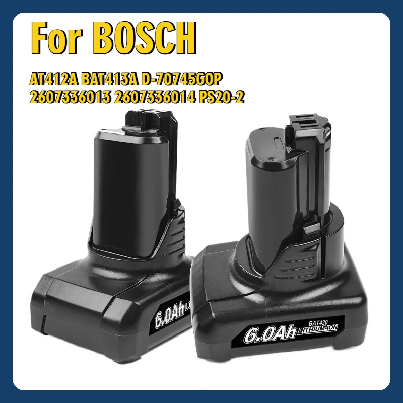 

12V Li-ion BAT420 Replacement Battery for Bosch BAT420 BAT411 BAT412 BAT413 BAT414 10.8V Battery Cordless Power Tools