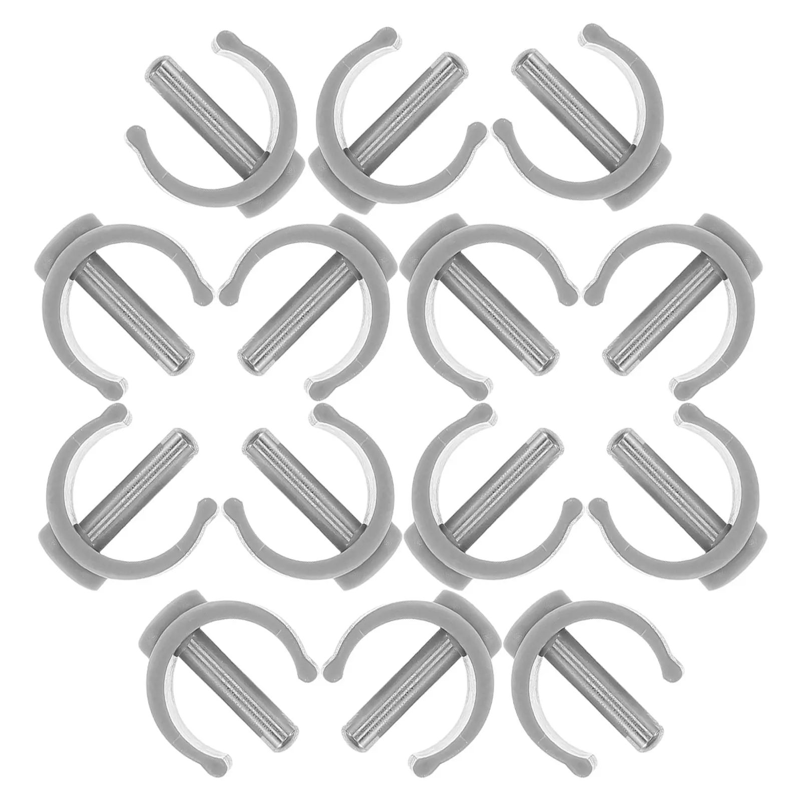 

14Pcs C-Shaped Buckle Clips Replacement Set for Walker Crutch Toilet Frame Rails 22Mm Tube 28Mm Pin Locking Safety Clips
