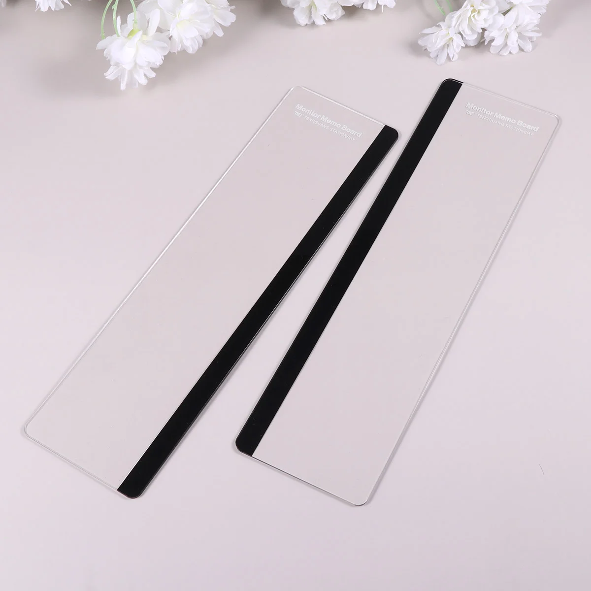 Clear Monitor Note Holder Computer Reminder Board Lcd Display Notepad Message Side Panel Office Memo