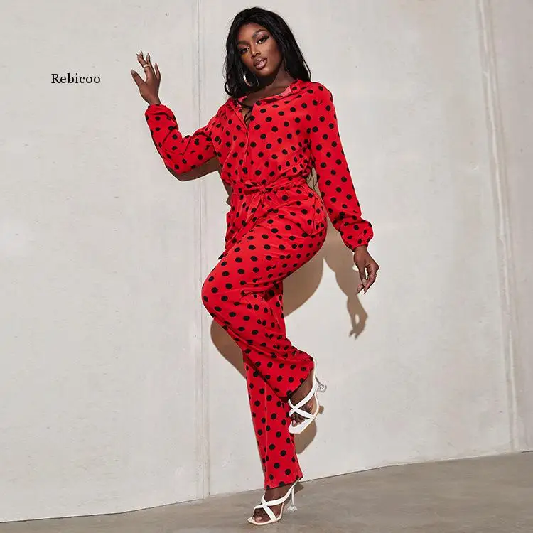 

Autumn Fashion Printed Leisure Long Sleeve Jumpsuit Overalls Jumpsuit Women Female Jumpsuit Jumpsuit Women 2022 Woman Clothes